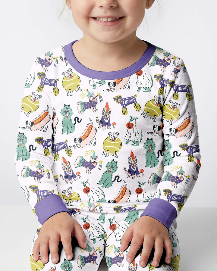 Bark-O-Ween Bamboo Two Piece Long Sleeve Pajama Set