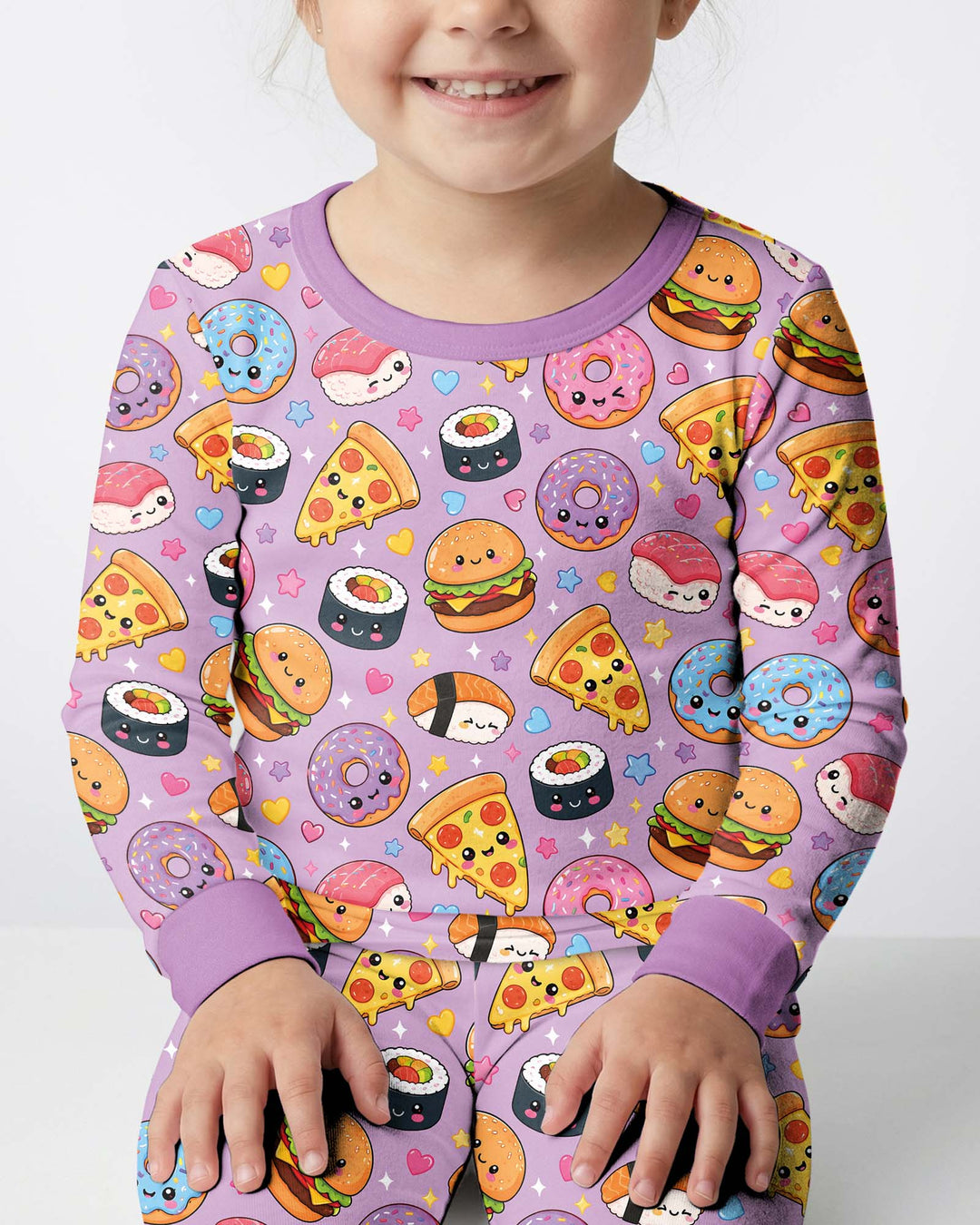 Conjunto de pijama de dos piezas de bambú con mangas largas, plantilla PERSONALIZADA
