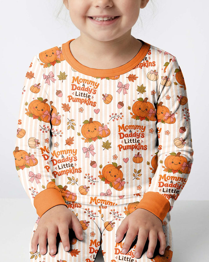 Mommy & Daddy's Little Pumpkins Bamboo Two Piece Long Sleeve Pajama Set
