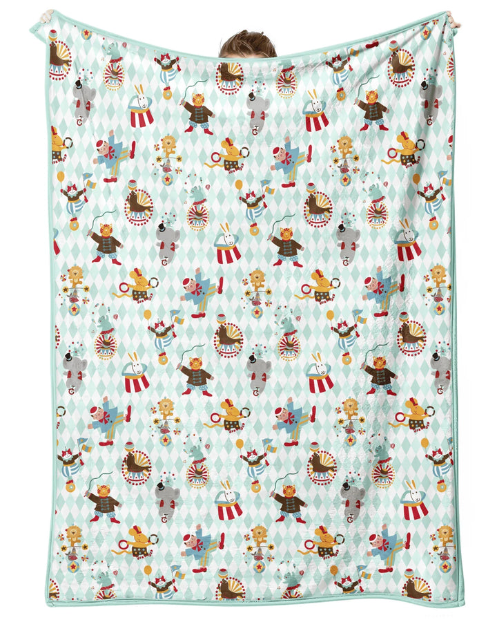 Circus Animal Bamboo Blanket