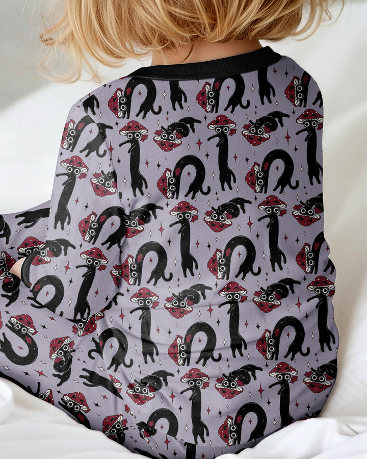 Mushroom Cat Mischief Bamboo Convertible Zippy