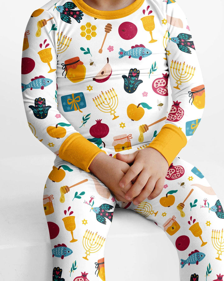 Pijama de dos piezas de bambú de manga larga El mejor papá del mundo
