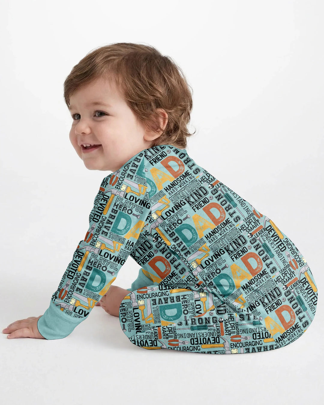 Dad Word Collage Bamboo Convertible Zippy