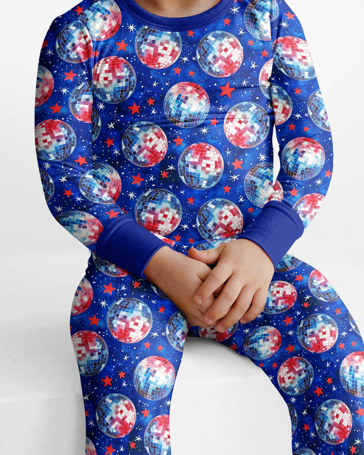 Conjunto de pijama de dos piezas de bambú de manga larga