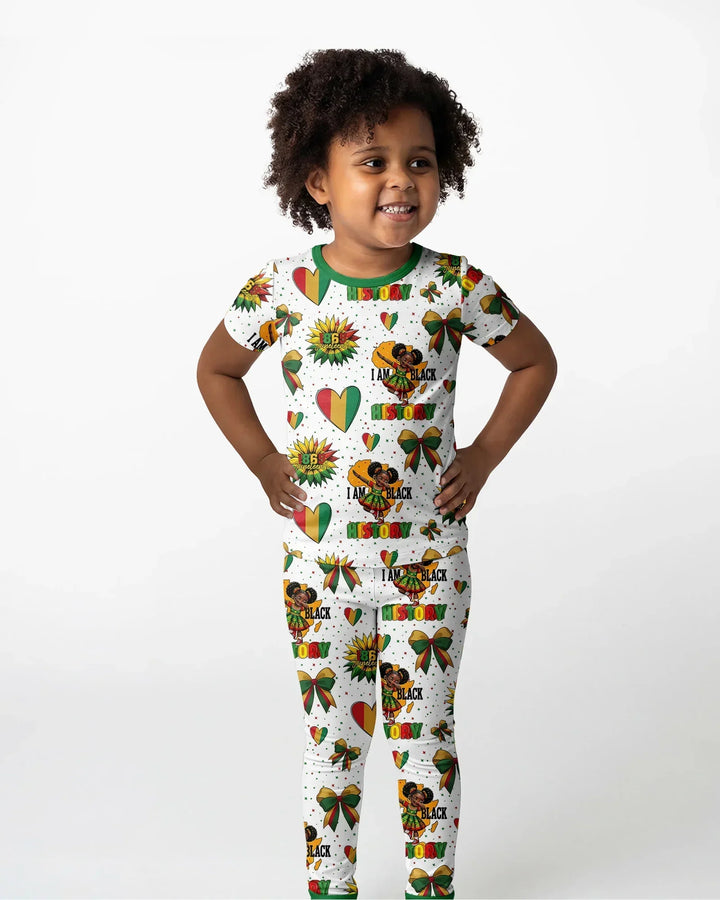 Zweiteiliges, kurzärmliges Pyjama-Set mit Marienkäfern