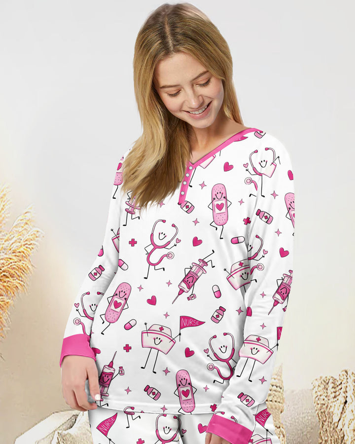 Cute Nurse Crew Bamboo Women Pajama Set