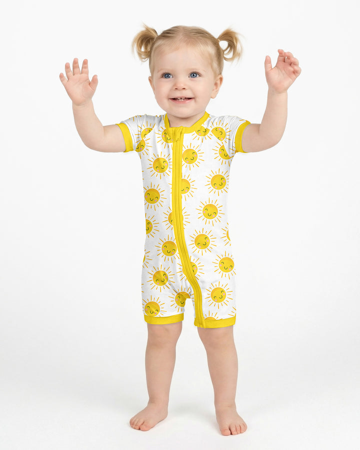 Sunshine Bamboo Shorty Zippered Romper