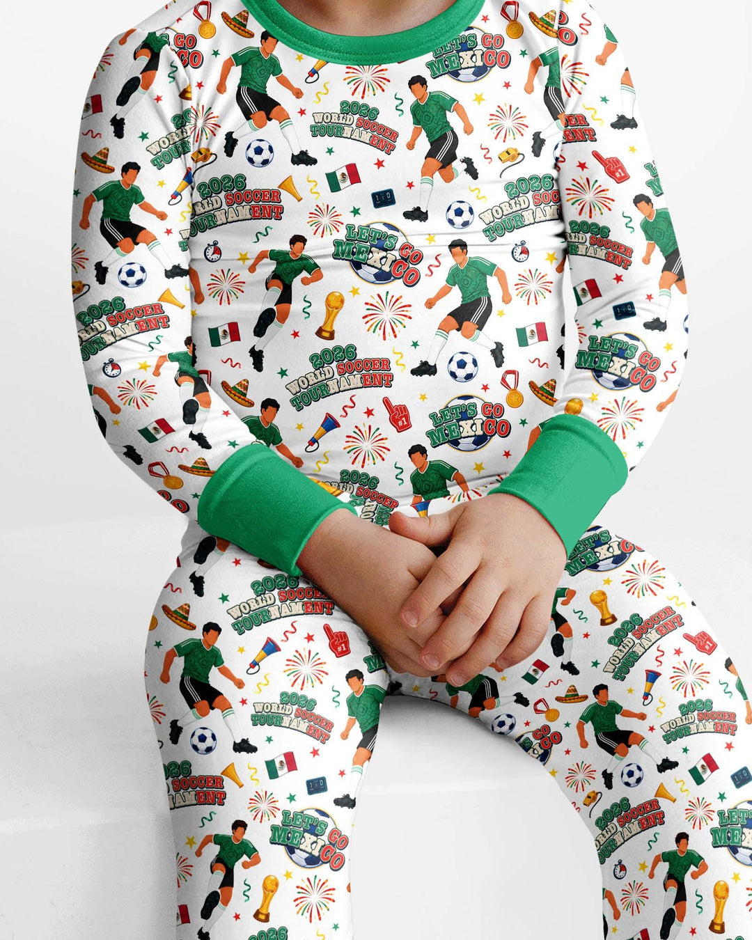 Conjunto de pijama de dos piezas de bambú con mangas largas, plantilla PERSONALIZADA