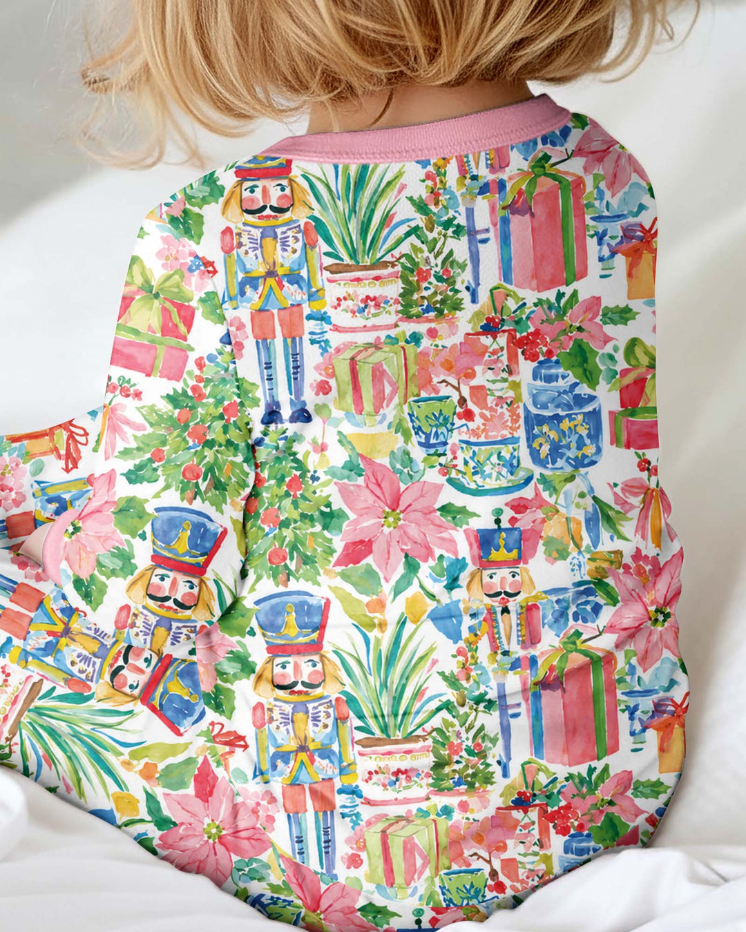 Watercolor Nutcracker Holiday Bamboo Convertible Zippy