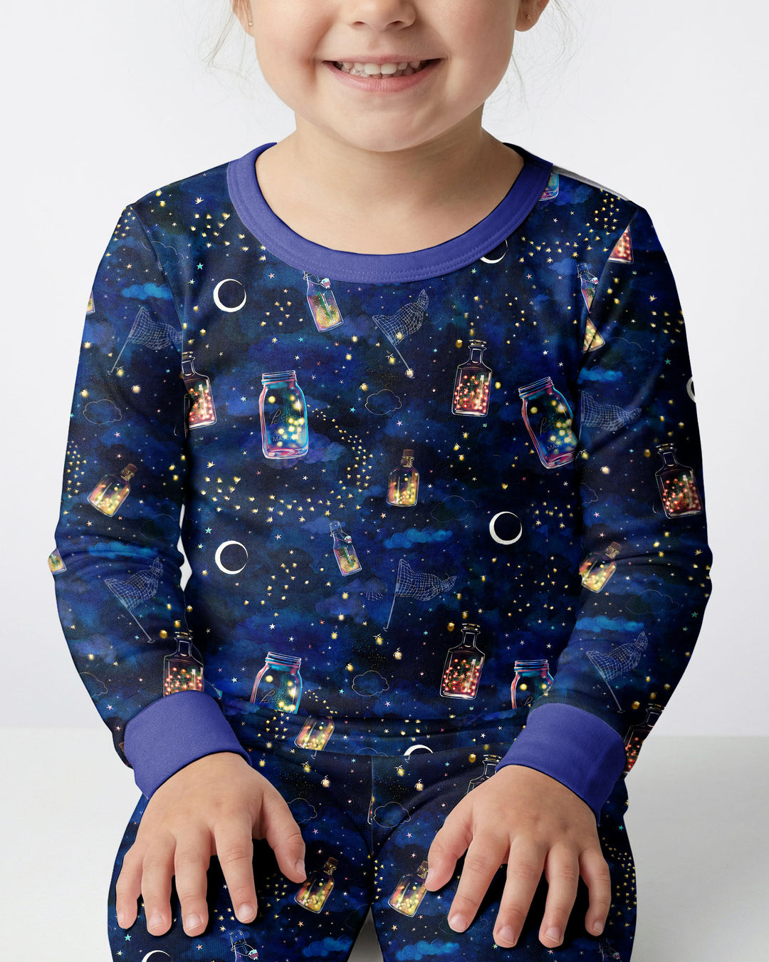 Conjunto de pijama de dos piezas de bambú con mangas largas, plantilla PERSONALIZADA
