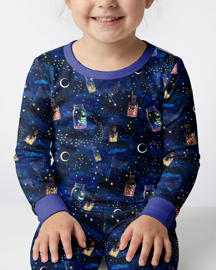 Conjunto de pijama de dos piezas de bambú con mangas largas, plantilla PERSONALIZADA