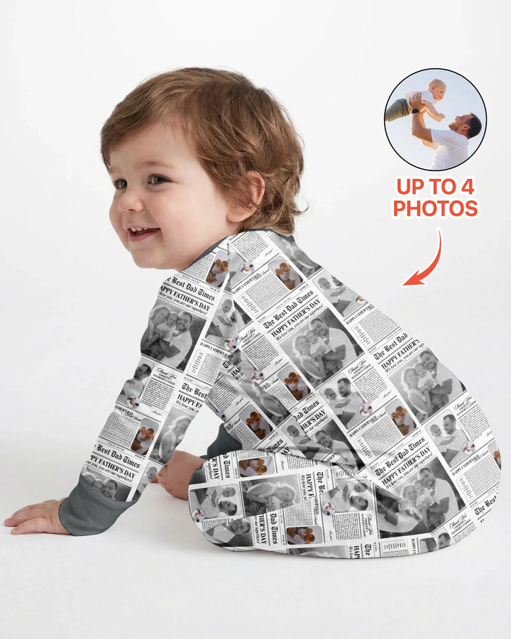 Custom Photo The Best Dad Times Bamboo Convertible Zippy