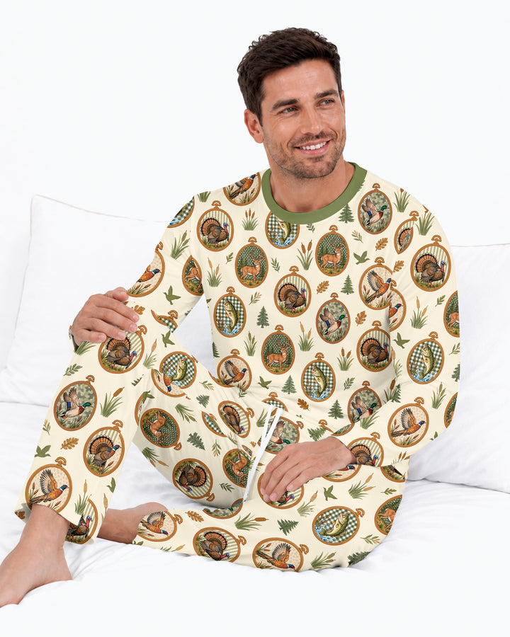 Hunting Season Family Matching Bamboo Men's Pajama Set