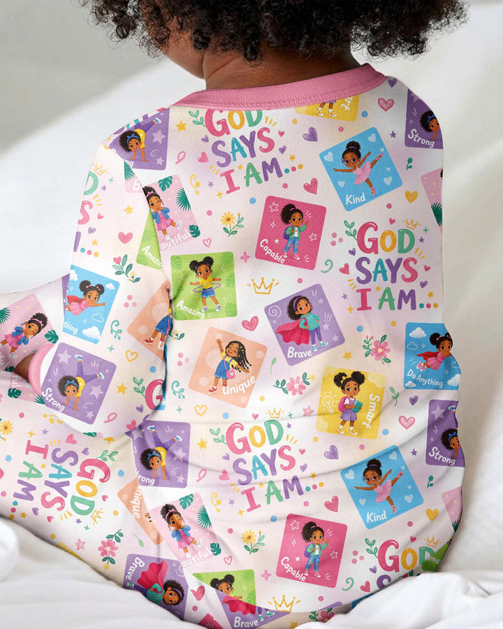 God Says I Am Black Girl Bamboo Convertible Zippy