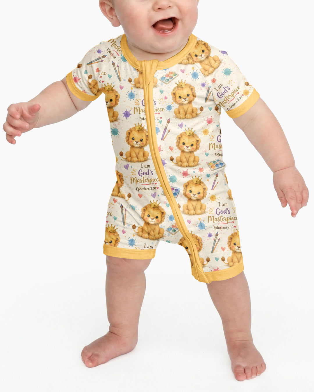 I Am God's Masterpiece Bamboo Shorty Zippy