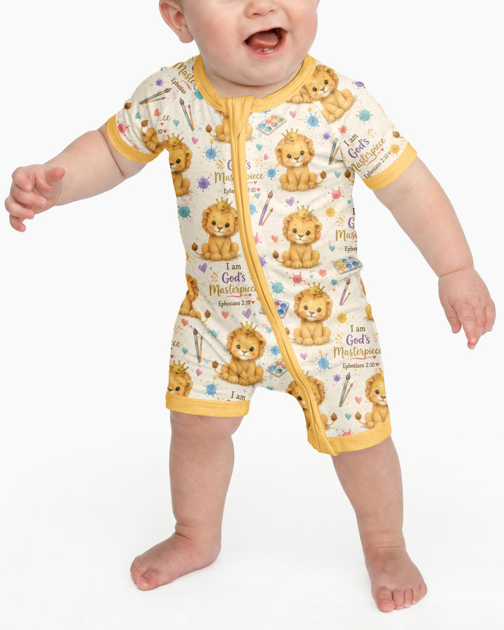 I Am God's Masterpiece Bamboo Shorty Zippy