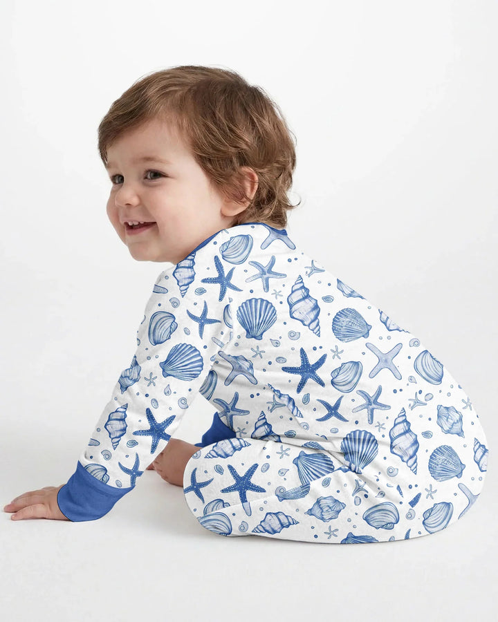 Coastal Charm Family Matching Bamboo Convertible Zippy