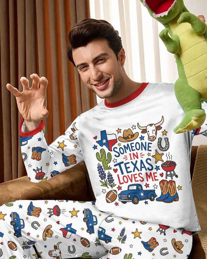Someone in Texas Loves Me Bamboo Men's Pajama Set