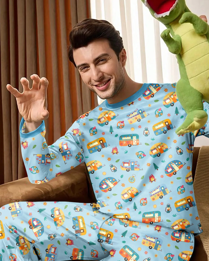 Happy Little Camper Bamboo Men's Pajama Set