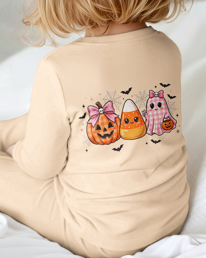 Personalized Spooky Baby Pink Halloween Bamboo Convertible Zippy