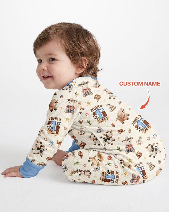Custom Name First YeeHaw Birthday Bamboo Convertible Zippy