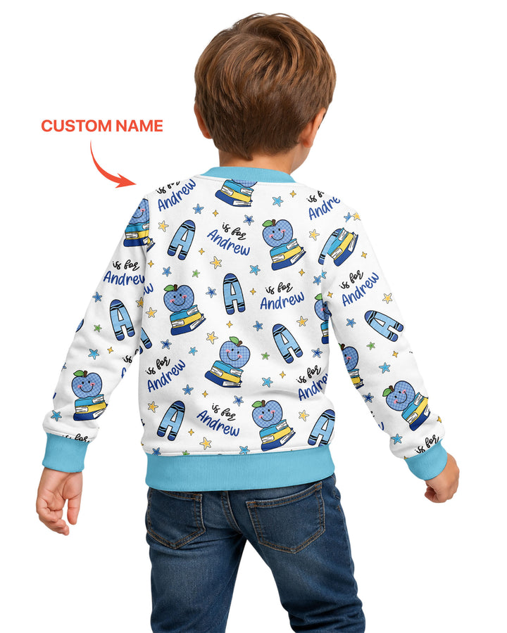 Sudadera de cuello redondo de bambú con plantilla personalizada