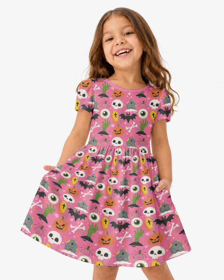 Little Monsters Bamboo Twirl Dress