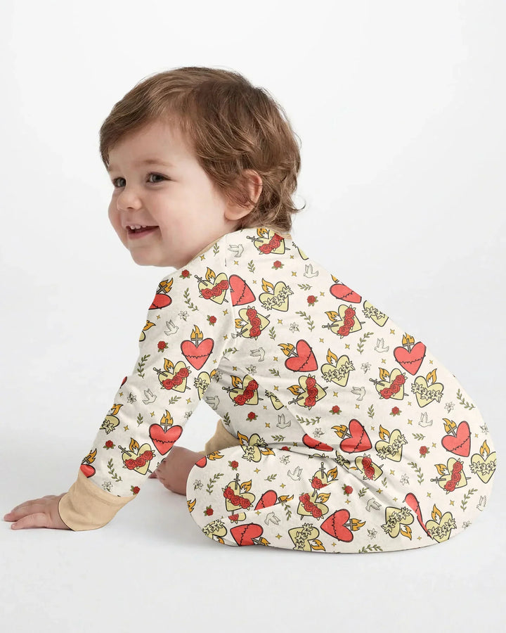 Gerippte Babykleidung mit individuellem Foto - Weich &amp; Skizzenhaft
