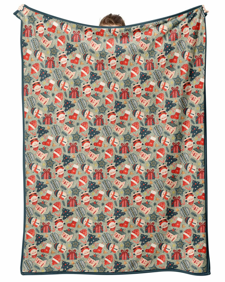 Christmas Ornaments Bamboo Blanket