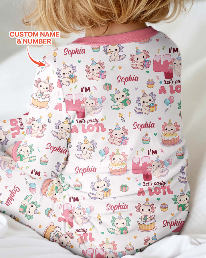 Personalized Birthday Lets Party A Lotl Bamboo Convertible Zippy