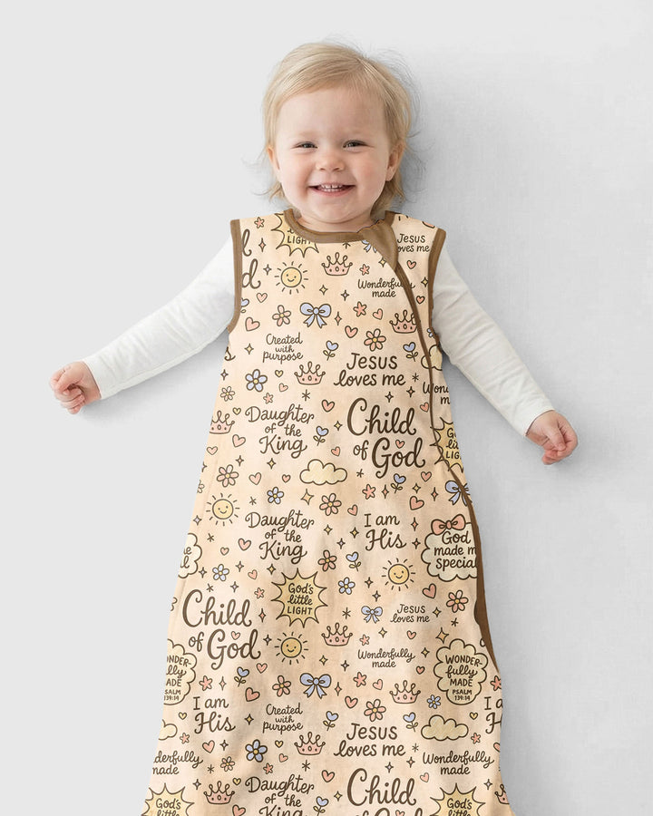Child Of God Jesus Loves Me Bamboo Sleep Bag