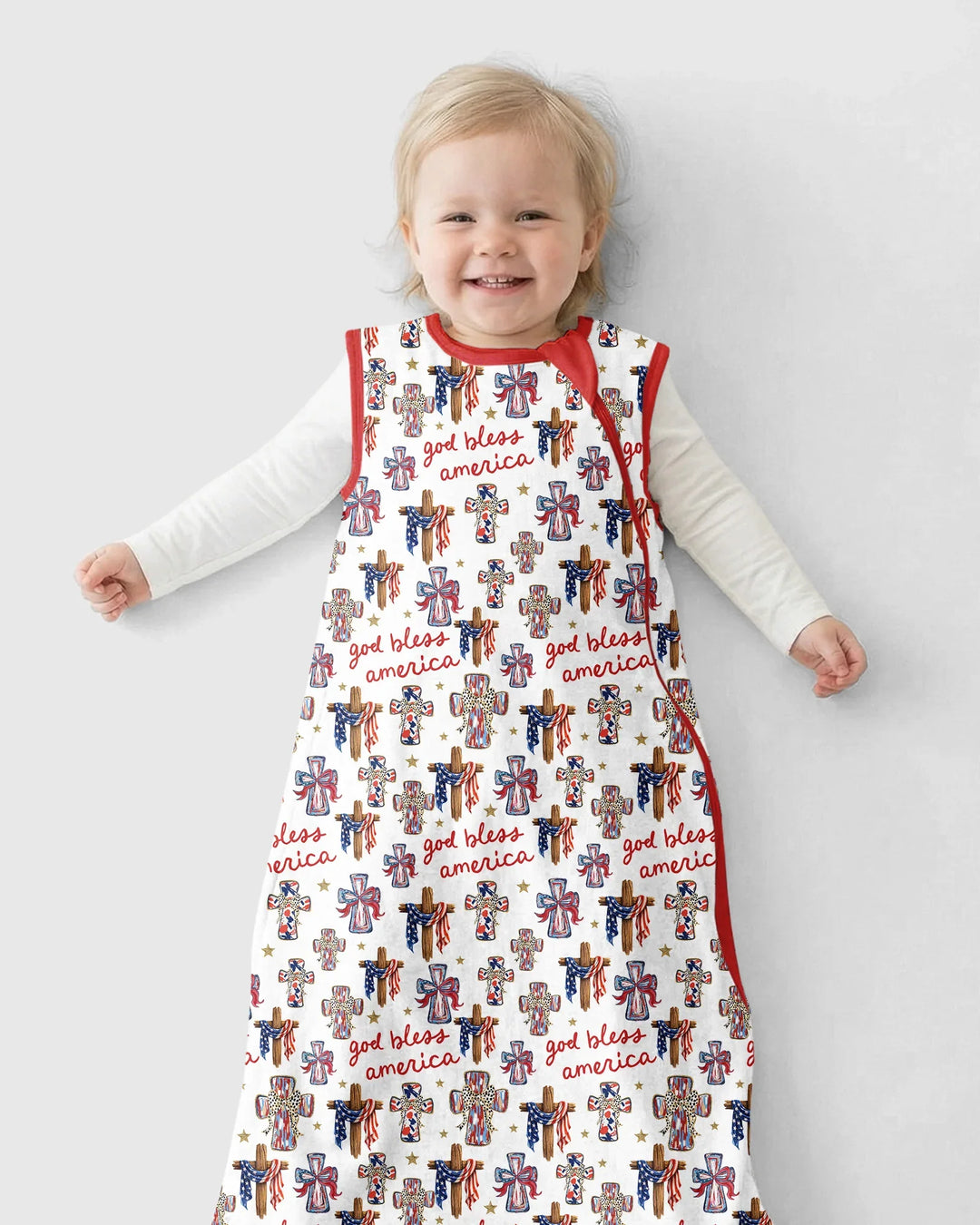 God Bless America Family Matching Bamboo Sleep Bag