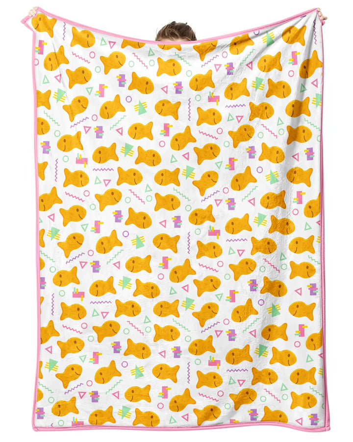 Cheesy Fishies Family Matching Bamboo Blanket