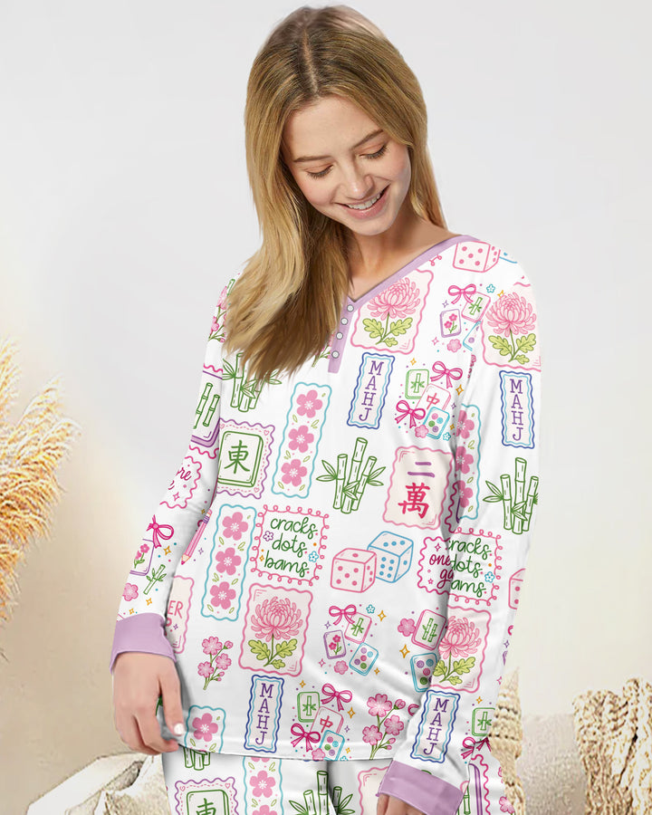 Cracks, Dots & Bams Mommy & Me Matching Bamboo Women Pajama Set