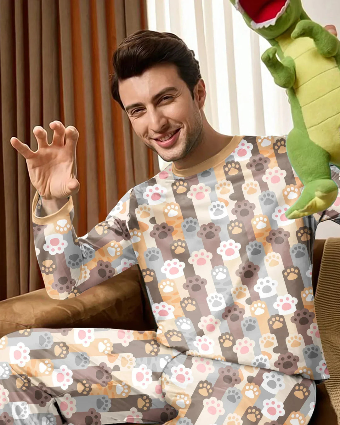 Grabby Paws Bamboo Men's Pajama Set