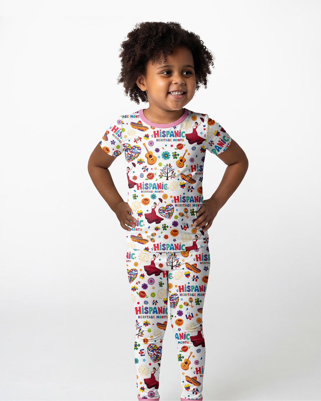 Zweiteiliges, kurzärmliges Pyjama-Set mit Marienkäfern