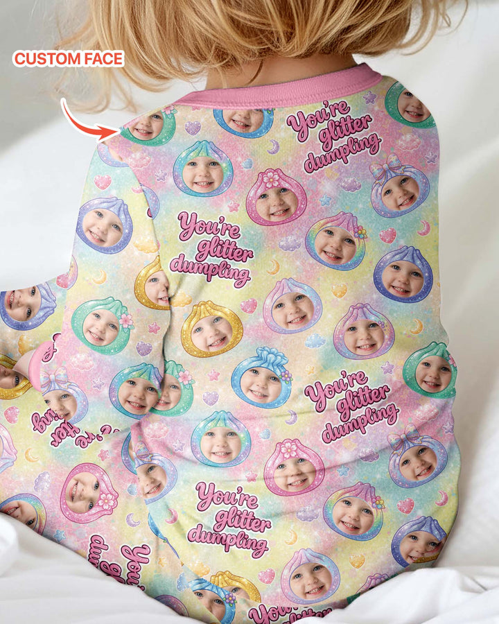 Custom Photo You're Glitter Dumpling Bamboo Convertible Zippy