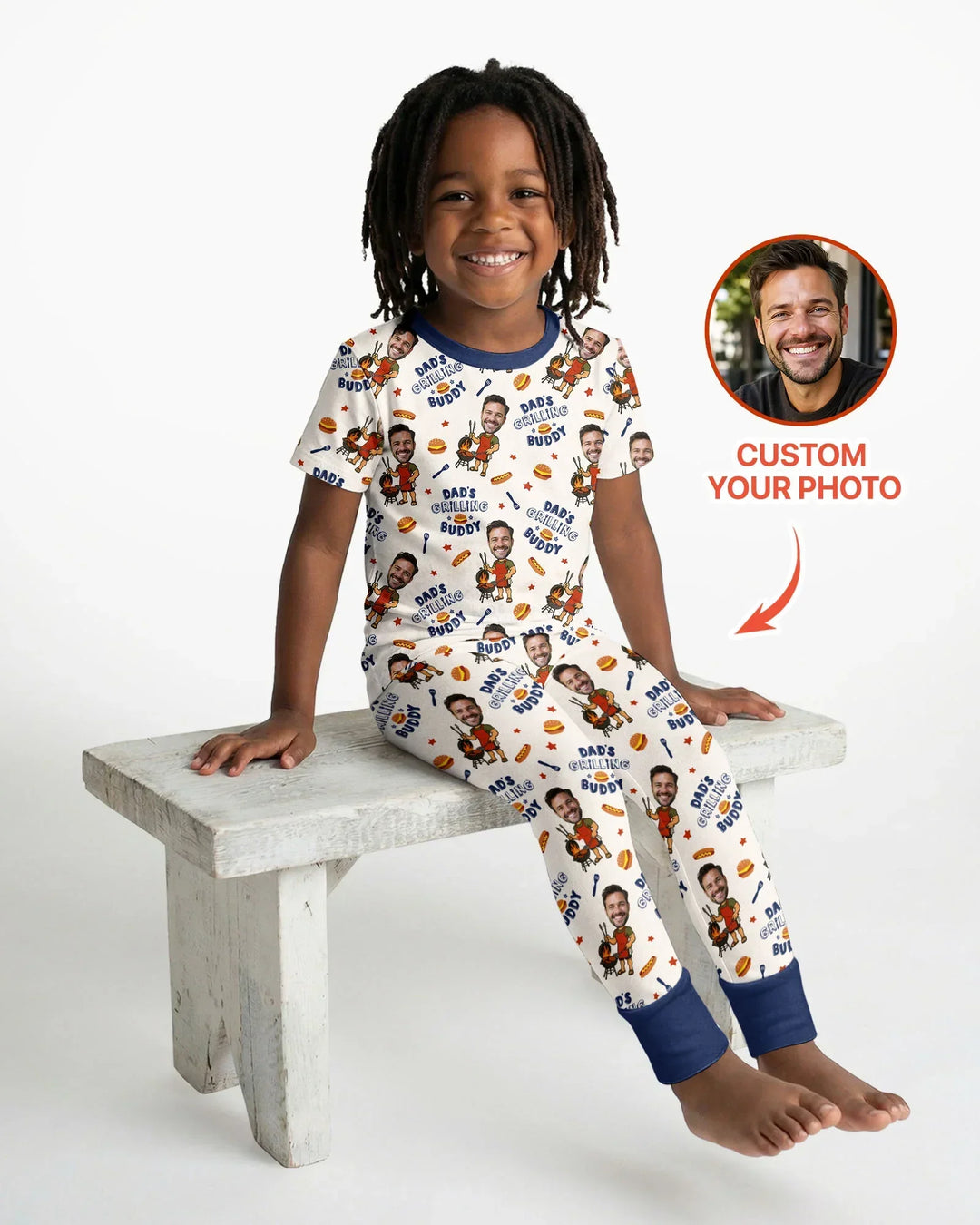 Zweiteiliges, kurzärmliges Pyjama-Set mit Marienkäfern