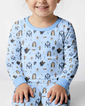 Conjunto de pijama de dos piezas de bambú con mangas largas, plantilla PERSONALIZADA