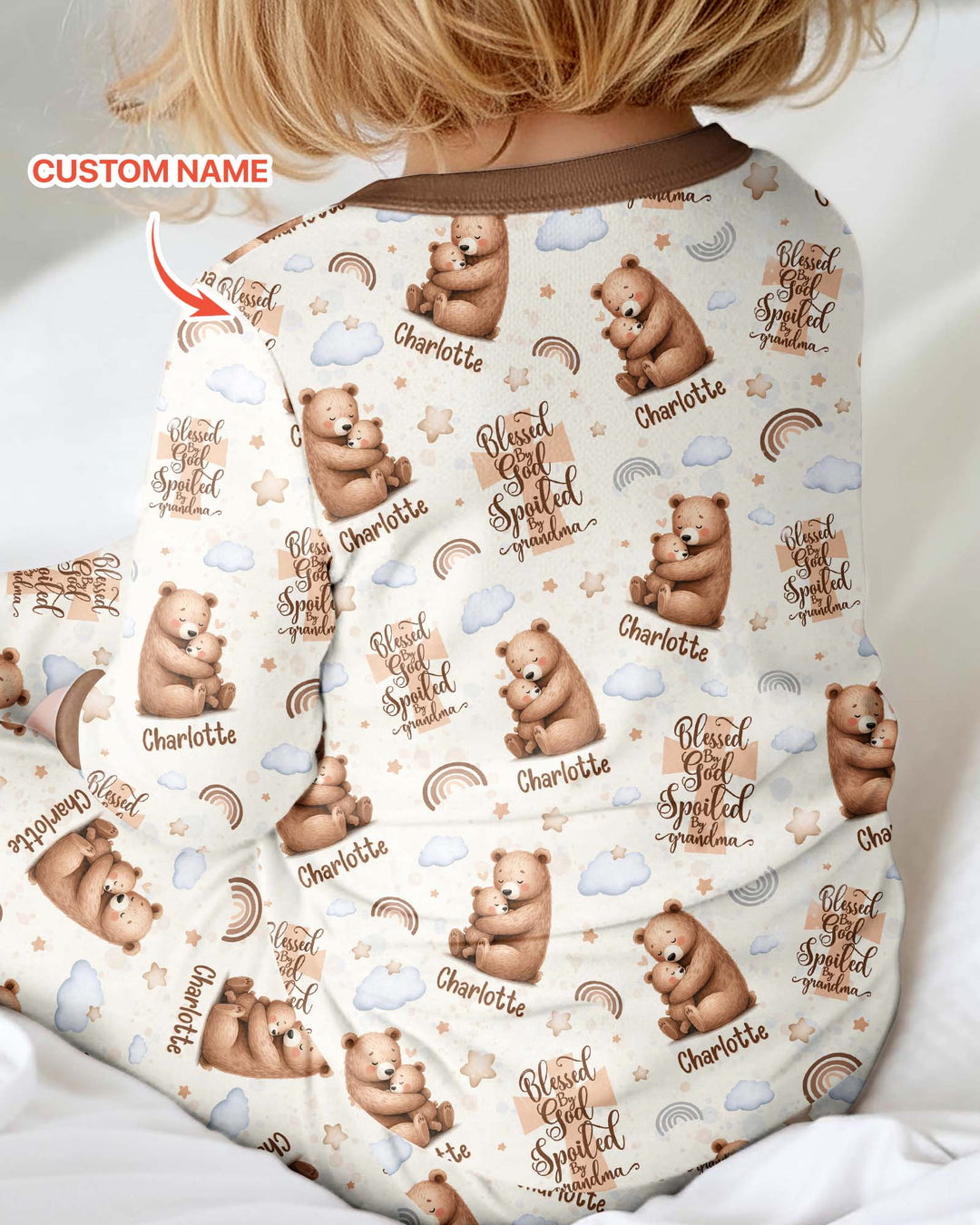 Custom Name Blessed By God Spoiled By Grandma Bamboo Convertible Zippy