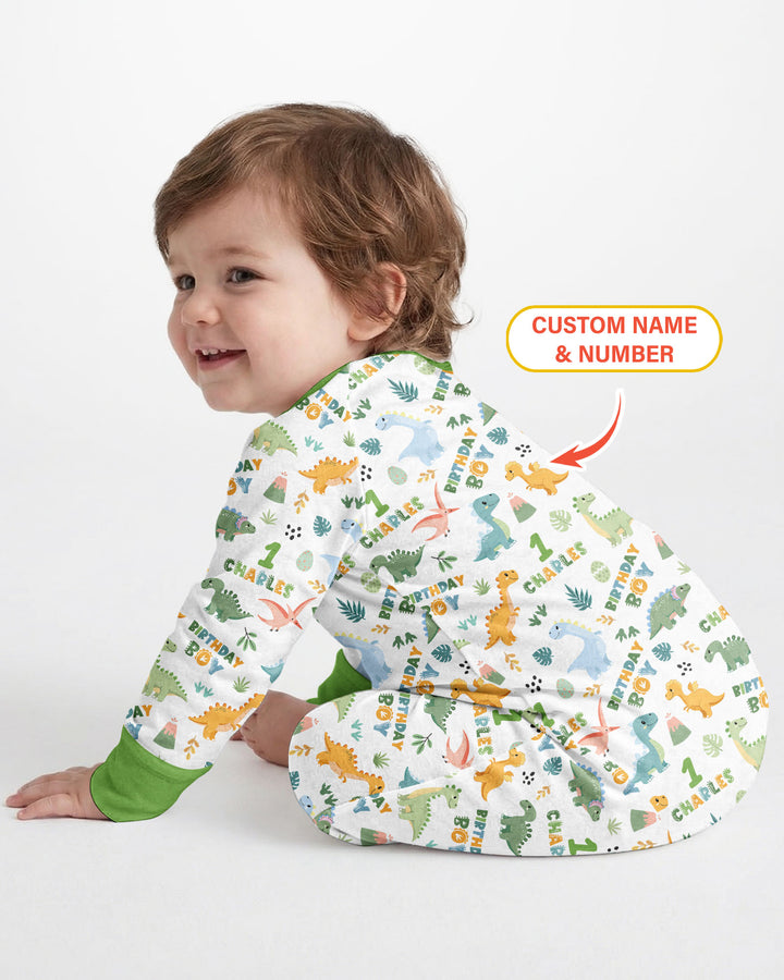 Personalized Dinosaur Birthday Bamboo Convertible Zippy