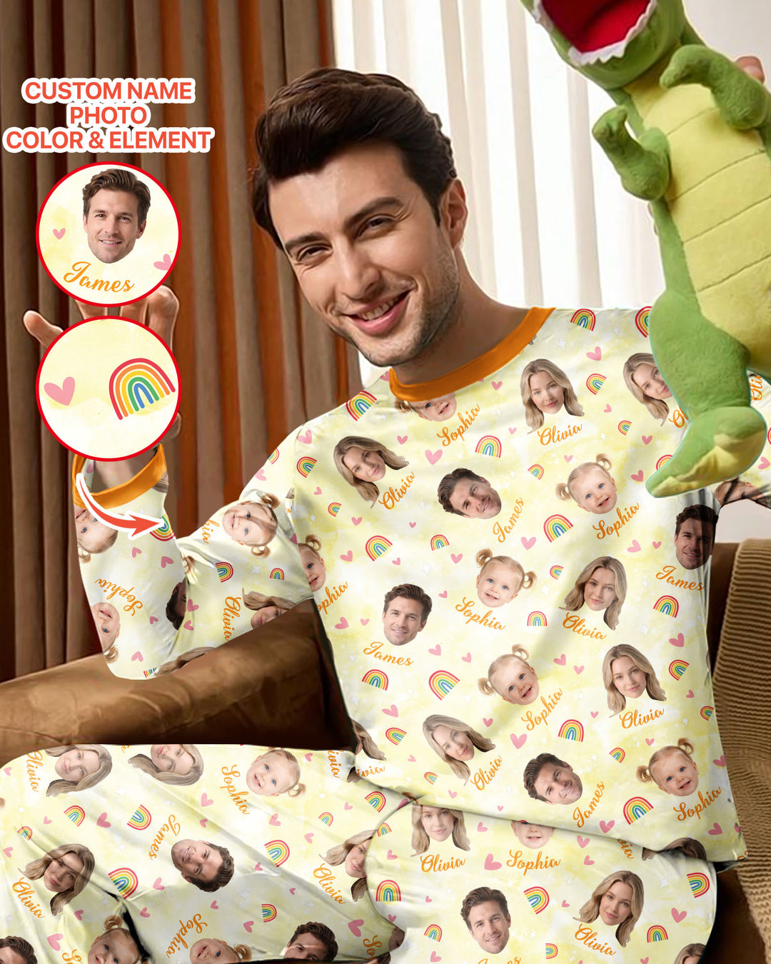 Personalized Family Matching Bamboo Men's Pajama Set