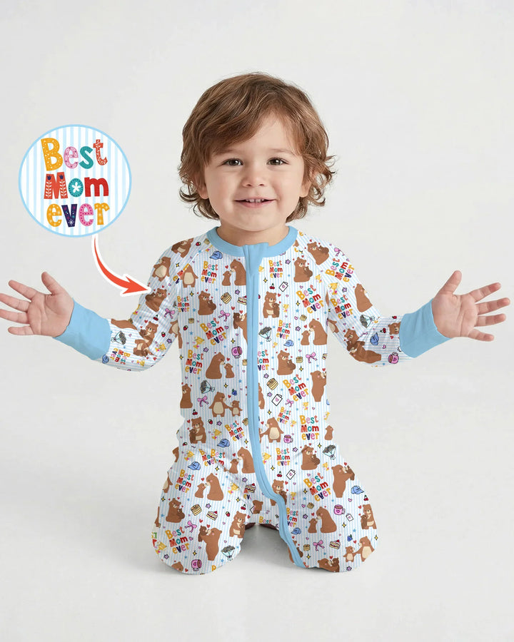 Best Mama Bear Ever Family Matching Bamboo Convertible Zippy