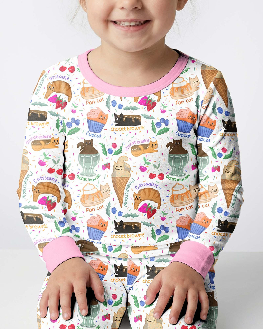 Purrfect Treats Bamboo Two Piece Long Sleeve Pajama Set