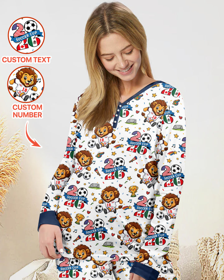 Plantilla de conjunto de pijama de mujer de bambú