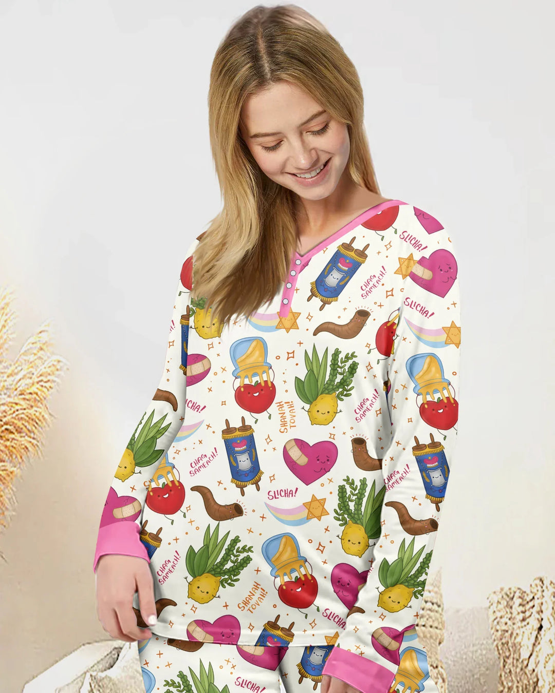 Jewish High Holidays Bamboo Women Pajama Set