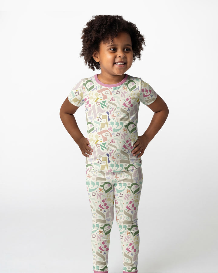Zweiteiliges, kurzärmliges Pyjama-Set mit Marienkäfern