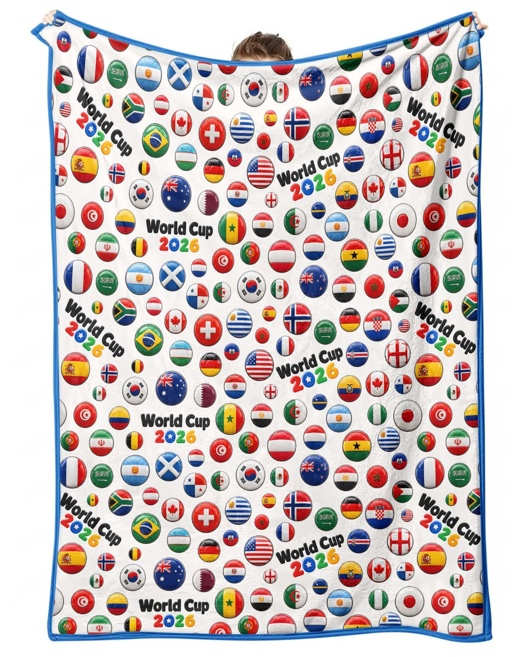Soccer Cup All Country Balls Bamboo Blanket