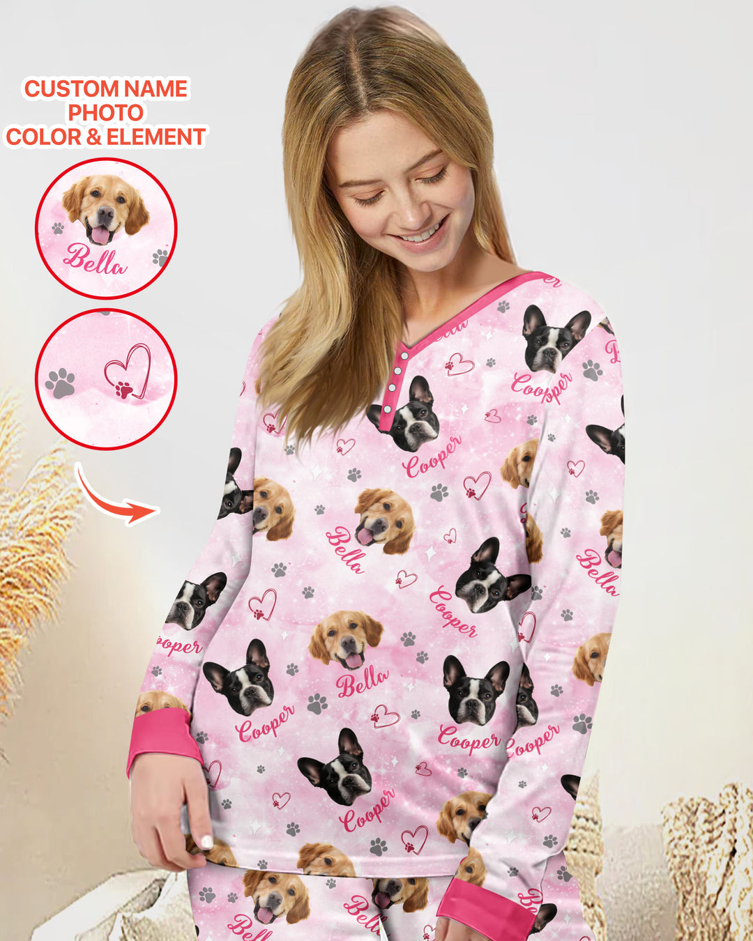 Personalized Family Matching Bamboo Women Pajama Set