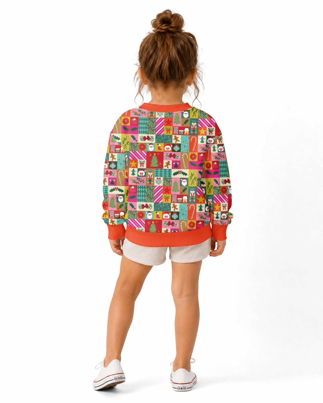 Maximalist Christmas Collage Bamboo Crewneck Sweatshirt